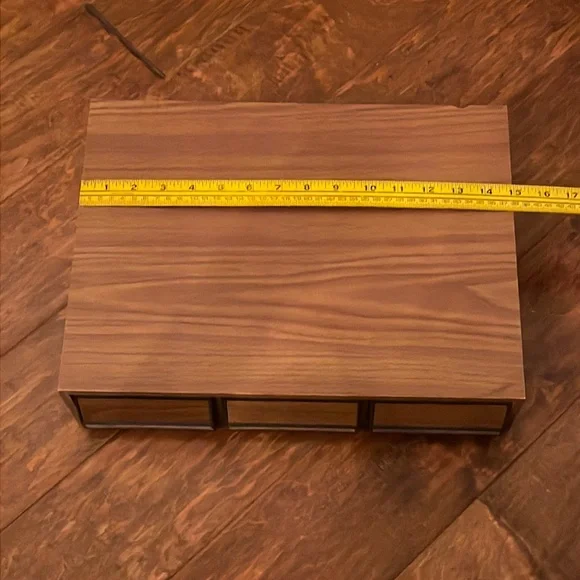 Vintage 3 Drawer Audio Cassette Tape Storage•Holds 42 Cassette Tapes•15.5”x12”x4 - Picture 2 of 5